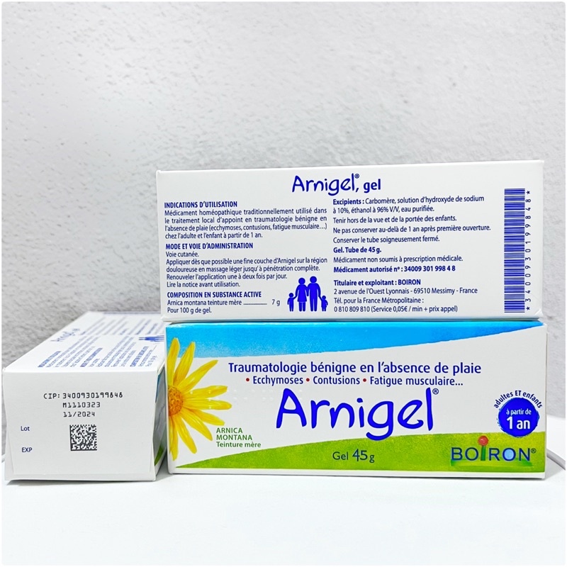 Kem giảm sưng, tan vết bầm tím Arnigel Pháp