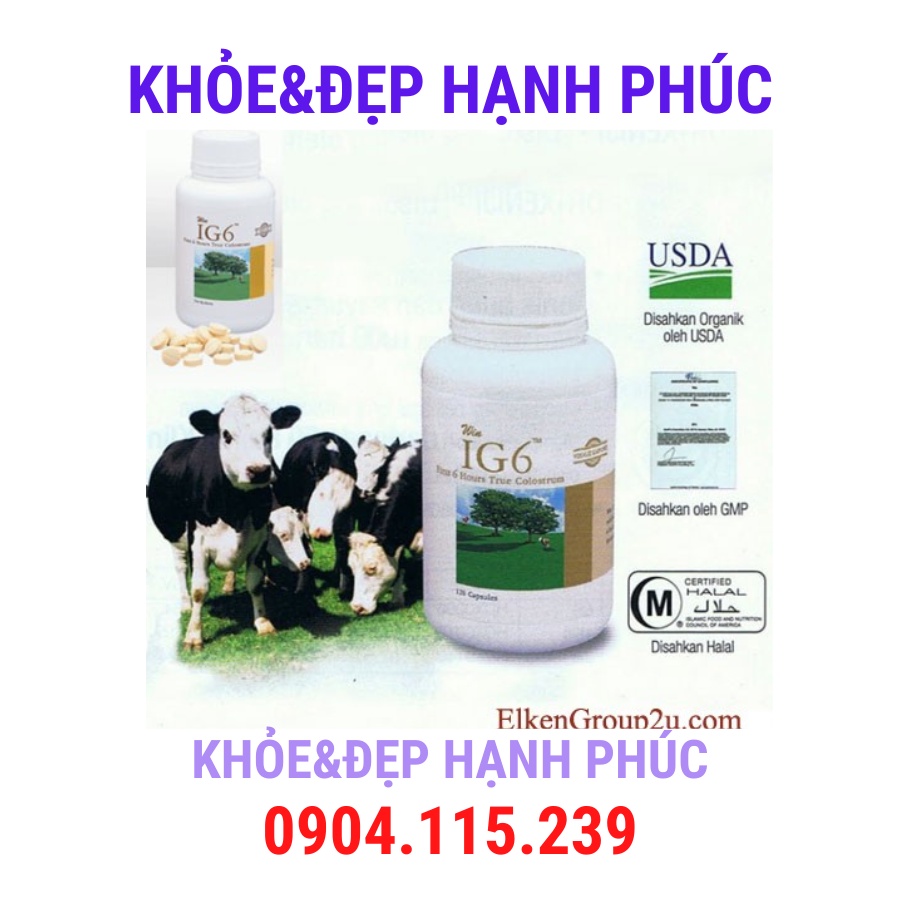 [ Date T10/23 ] Sữa non Elken Win IG6 tăng cường khả năng hệ miễn dịch – 120 viên/lọ