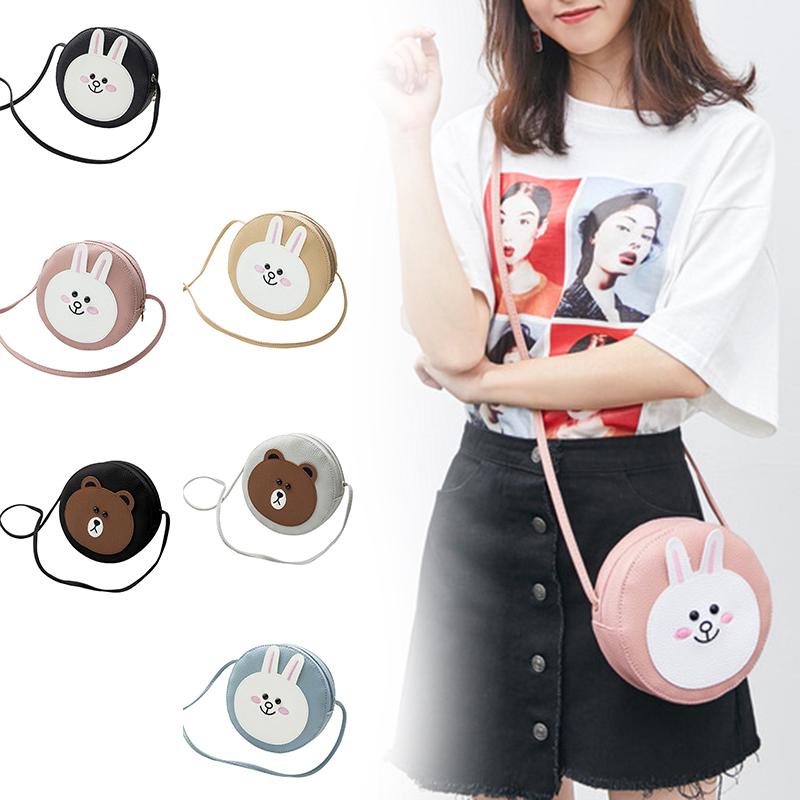 Túi đeo chéo hình gấu dễ thương phong cách Hàn Quốc