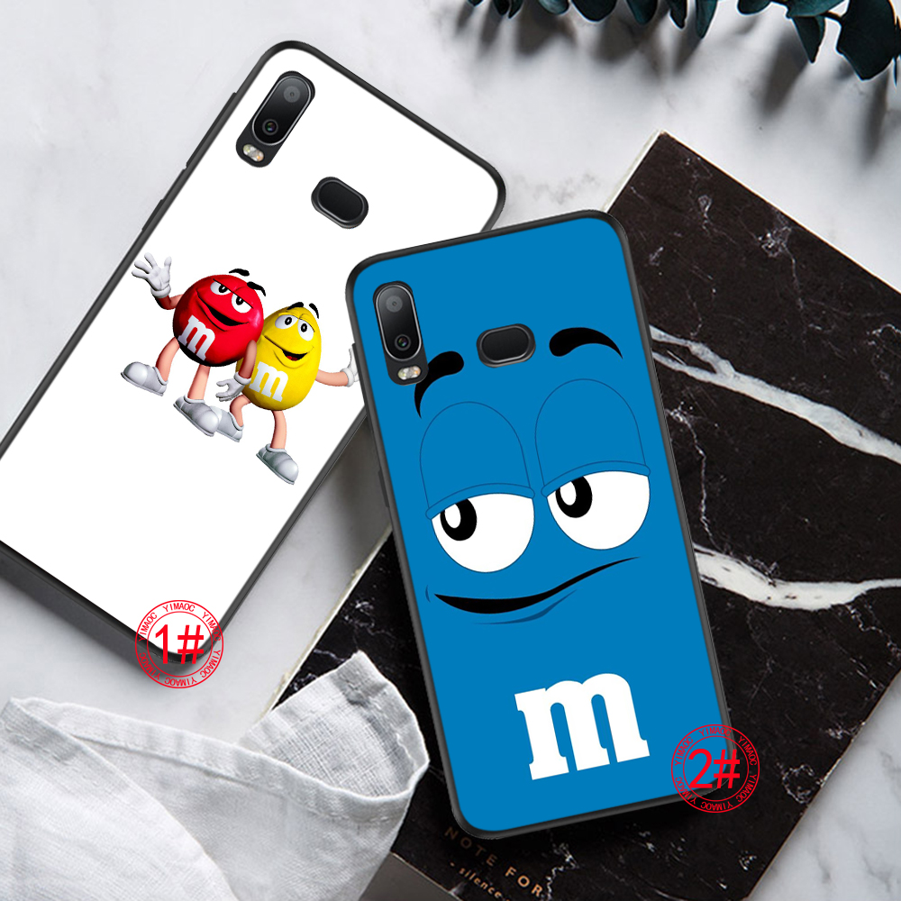 Samsung A31 A42 A02 A12 A32 A52 A72 F62 M62 Soft Case M&M's Chocolate