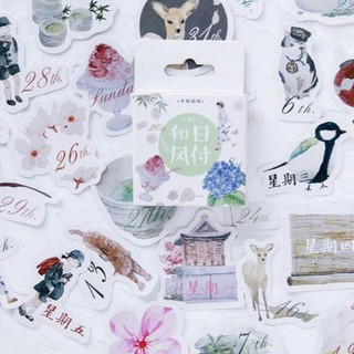 P2 - Set 45 miếng dán sticker trang trí nhiều mẫu