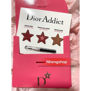 Vỉ son dior addict kèm cọ