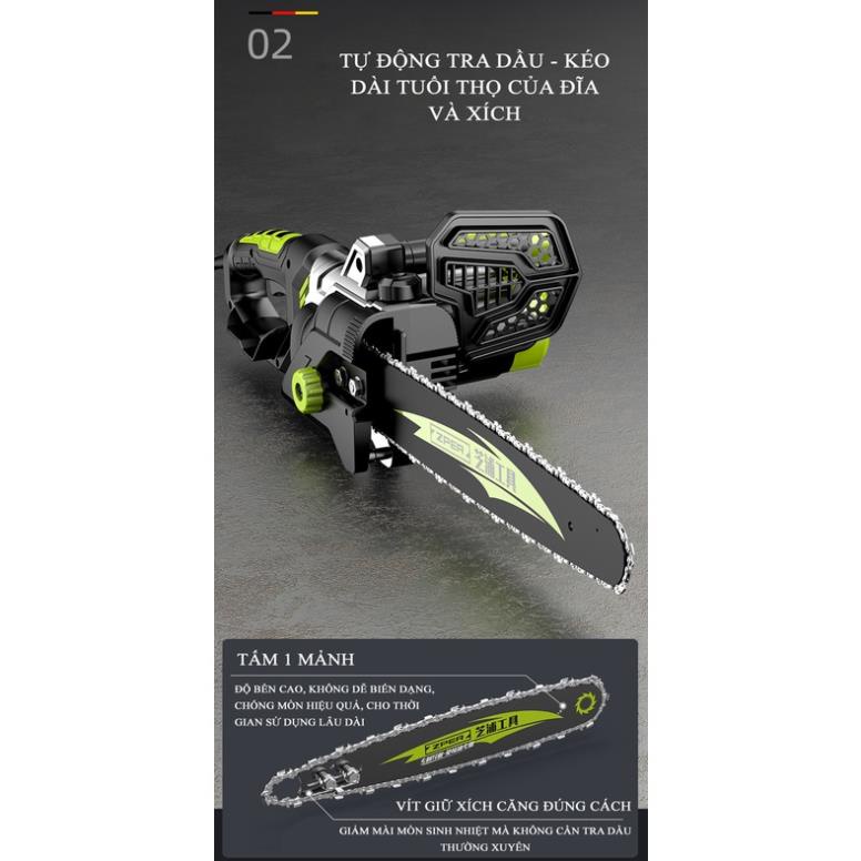 Máy cưa xích điện Shibaura của Đức, máy cưa gỗ, máy cưa điện, máy cưa cầm tay 1800W, 2000W, 2600W, 3000W - Hãng Zhipu