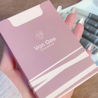 Set 5 cây son kem lì vongee chocolate lip tím