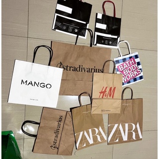 Túi Giấy zara stradivarius Xoài h & m Bnw starbucks