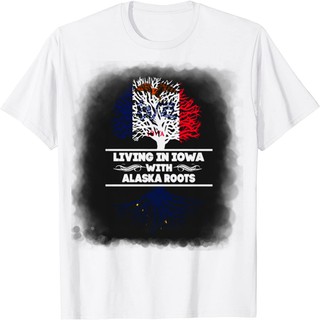 Áo Thun In Hình - Sống ở Iowa với Alaska Rễ Alaska Rễ Alaska - TH5441