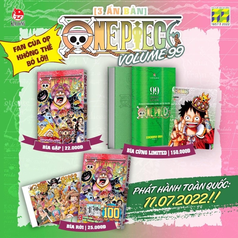 One piece 99,100,101 limited seal