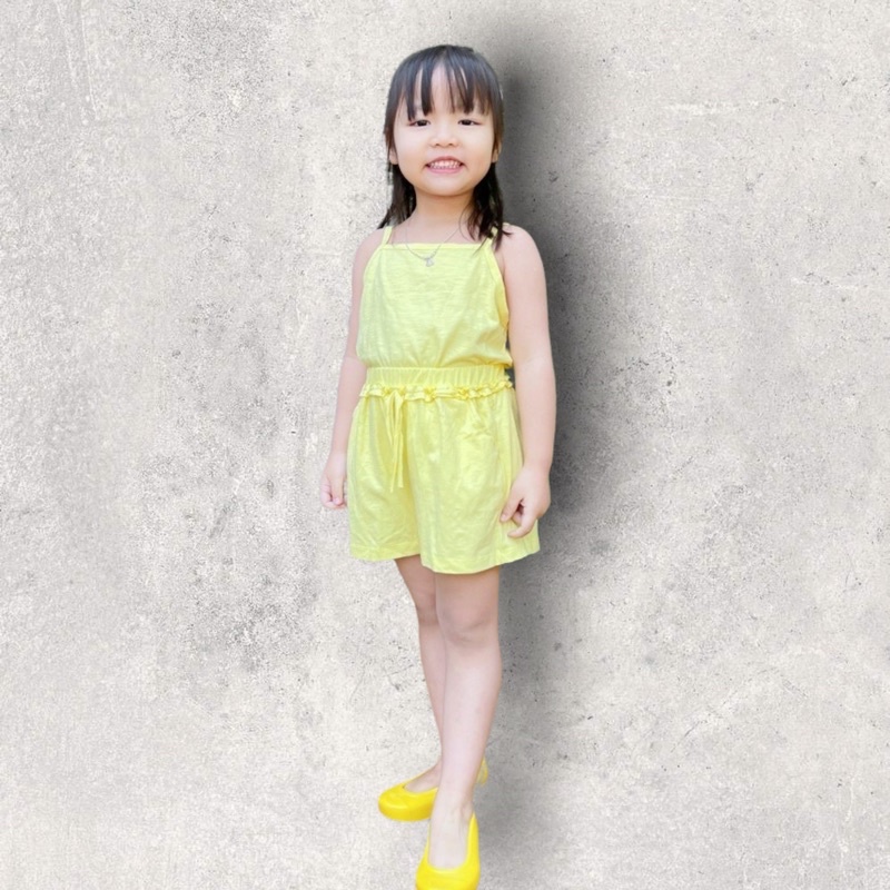 Bộ 2 Dây Cotton Xước Mềm Mại Bèo Viền Quần Dễ Thương Sofiacandy Sang Xịn Mịn Shushibaby