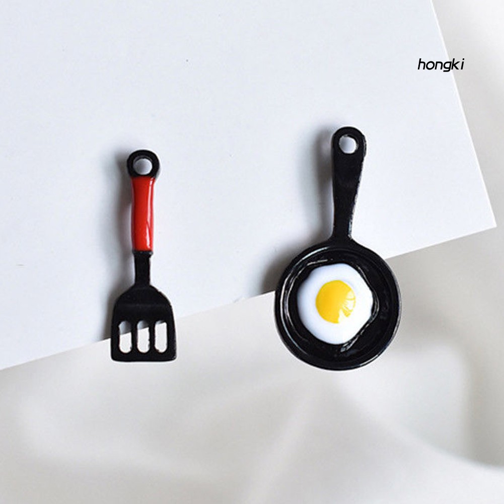 Khuyên tai hình chảo và xẻng chiên trứng độc đáo cho nữ