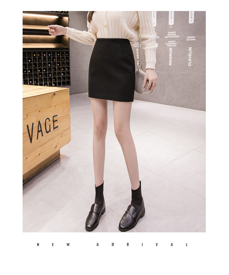 Chân váy dạ lưng cao thời trang dành cho nữ