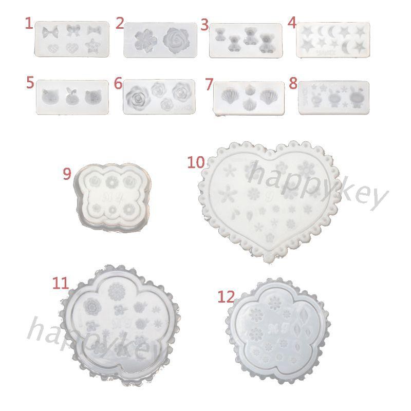 Khuôn silicon nhiều họa tiết 3D dùng để trang trí móng tay