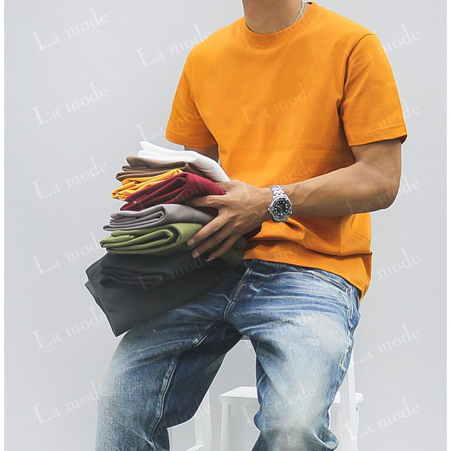 Áo Thun Trơn Nam Nữ Nhiều Màu Vải Dày Không Xù Lông - Hy An | BigBuy360 - bigbuy360.vn