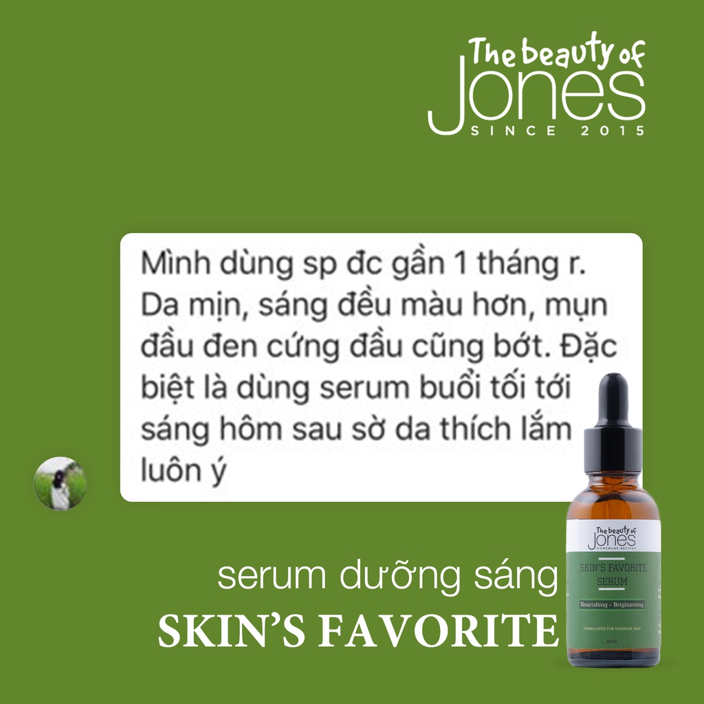 Combo dưỡng ẩm và sáng da phục hồi cho da mẹ bầu The Beauty of Jones, Bộ mini dùng thử 10-15 ngày