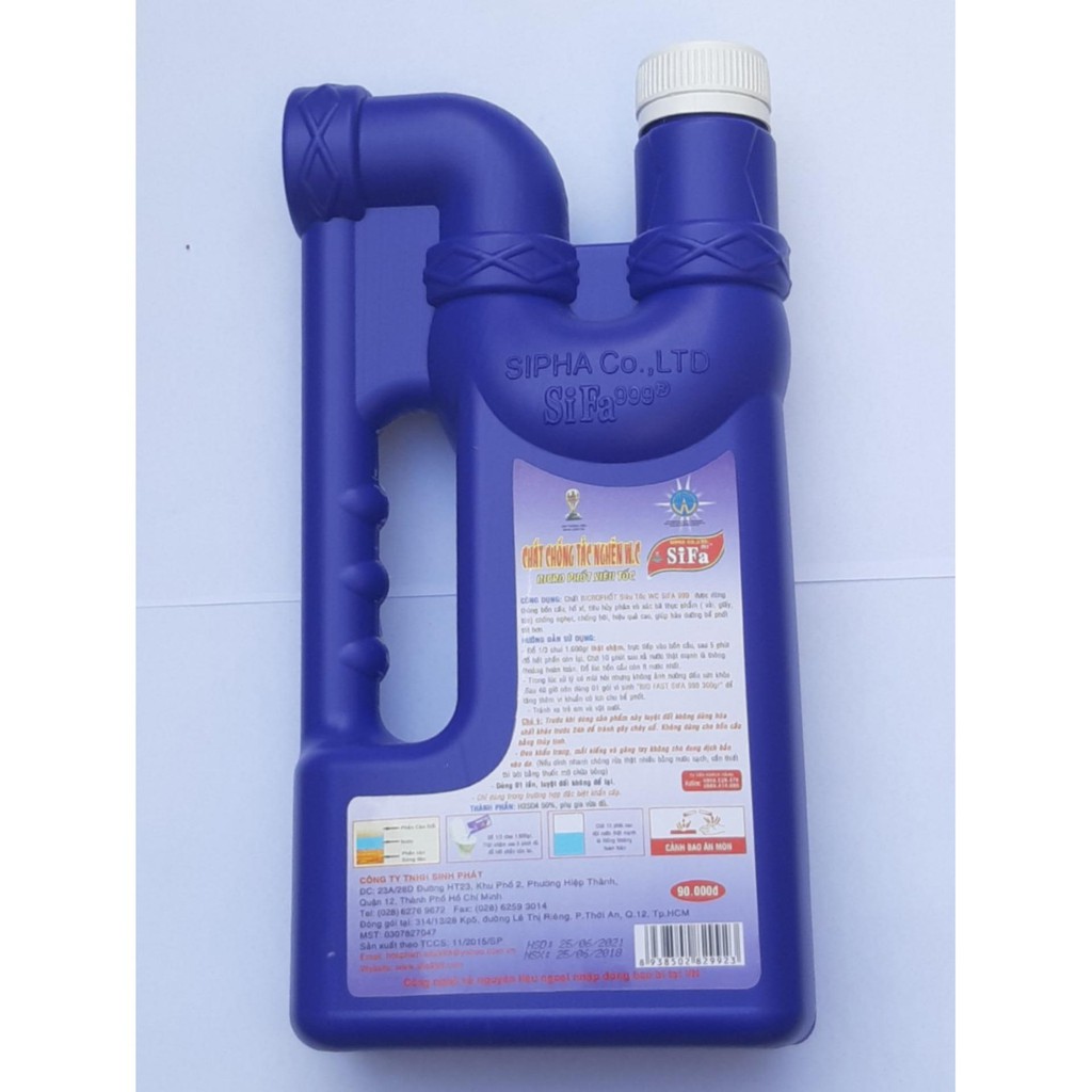 Chất thông tắc bồn cầu toilet SiFa chống hôi Siêu tốc 5 phút 1600g ( Hàng xuất khẩu Thái Lan )
