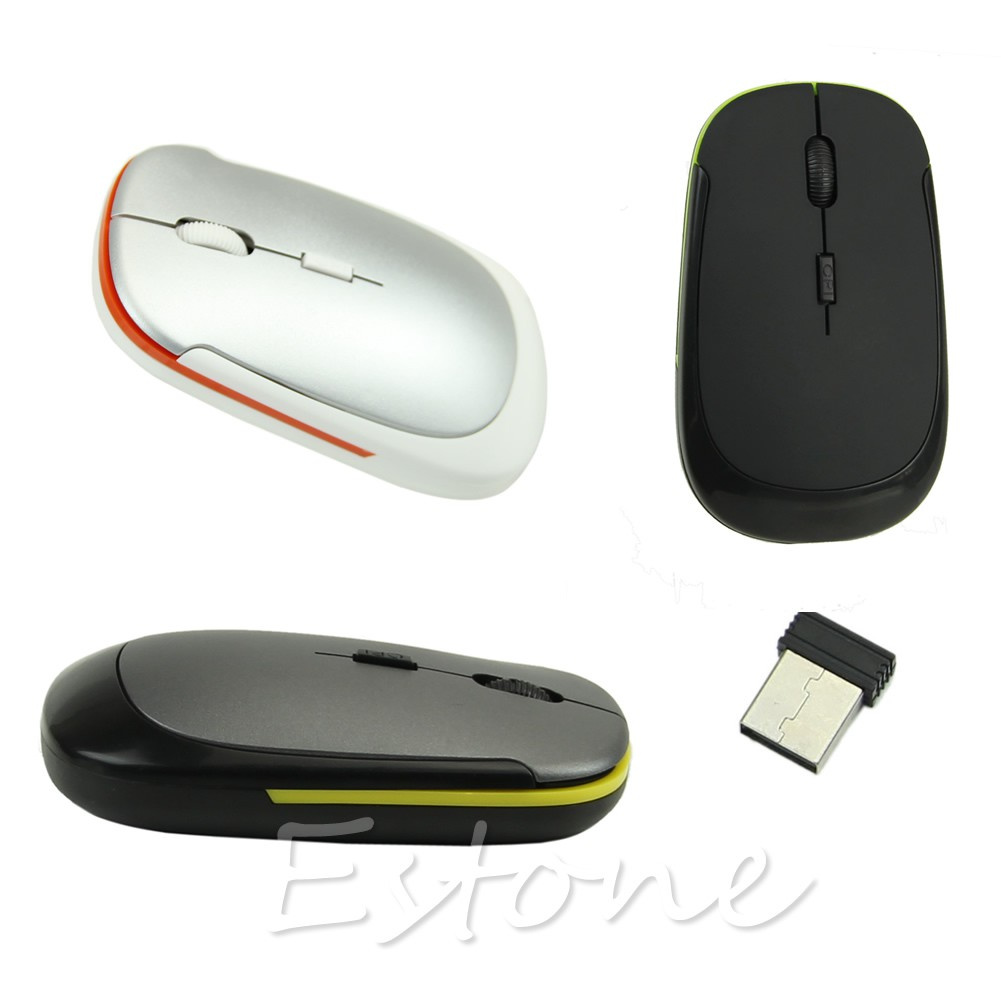 lucky* Ultra-Slim Mini USB 2.4G 2.4GHZ Wireless Optical Mouse Mice 1600 DPI