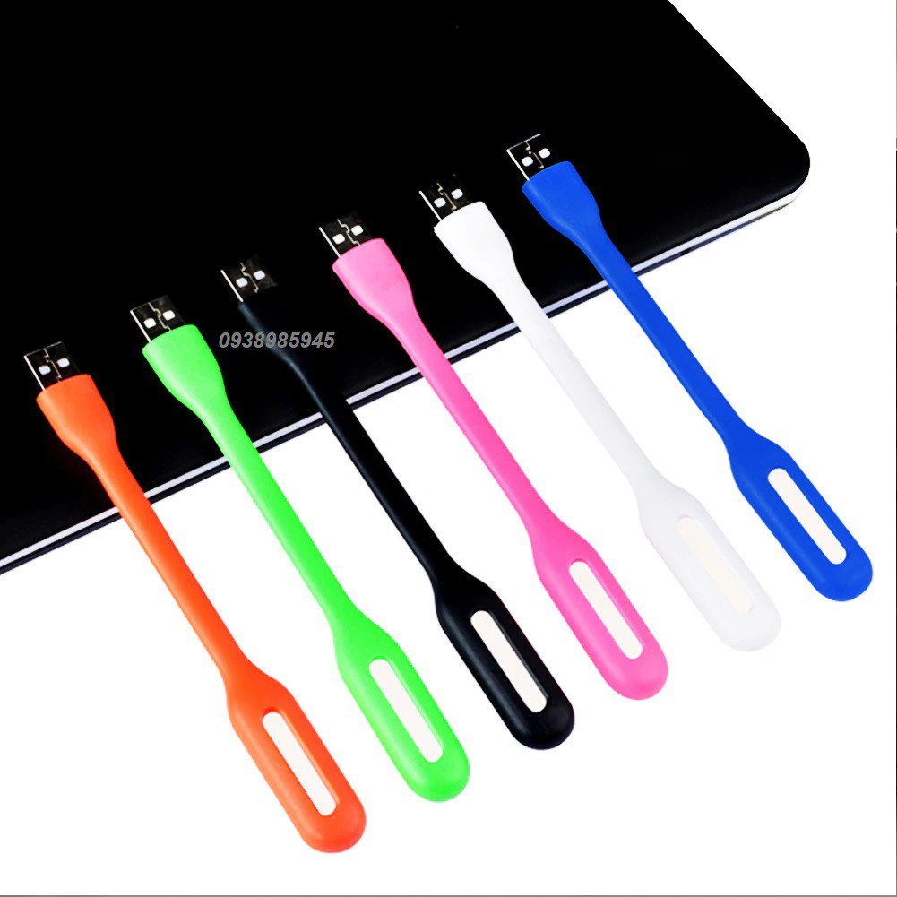 Đèn LED Đọc Sách Đầu Cắm USB Dẻo Siêu Sáng Cắm Máy Tính, Sạc Dự Phòng