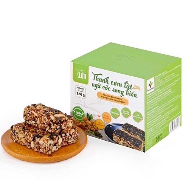 BÁNH THANH CƠM LỨT NGŨ CỐC HAEBSLIM 2 Vị CHÀ BÔNG_ RONG BIỂN