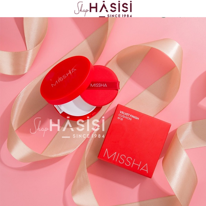PHẤN NƯỚC MISSHA - Velvet Finish Cushion SPF 50+/PA+++ 15g ( Hộp Đỏ )