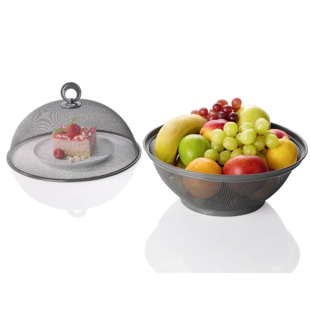 Set rổ đựng hoa quả có nắp đậy Ernesto 22x27cm