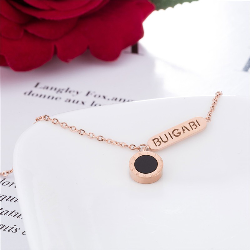 Korean rose gold classic double-sided titanium steel 18K gold anklet, the quality does not fade, the new product is beautiful and fashionable