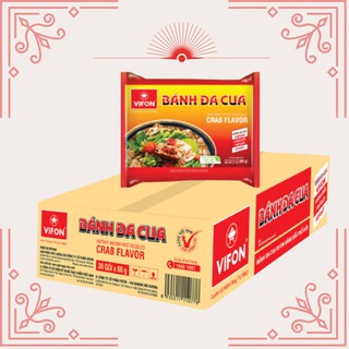 Thùng 30 Gói Bánh Đa Cua VIFON 60g/Gói