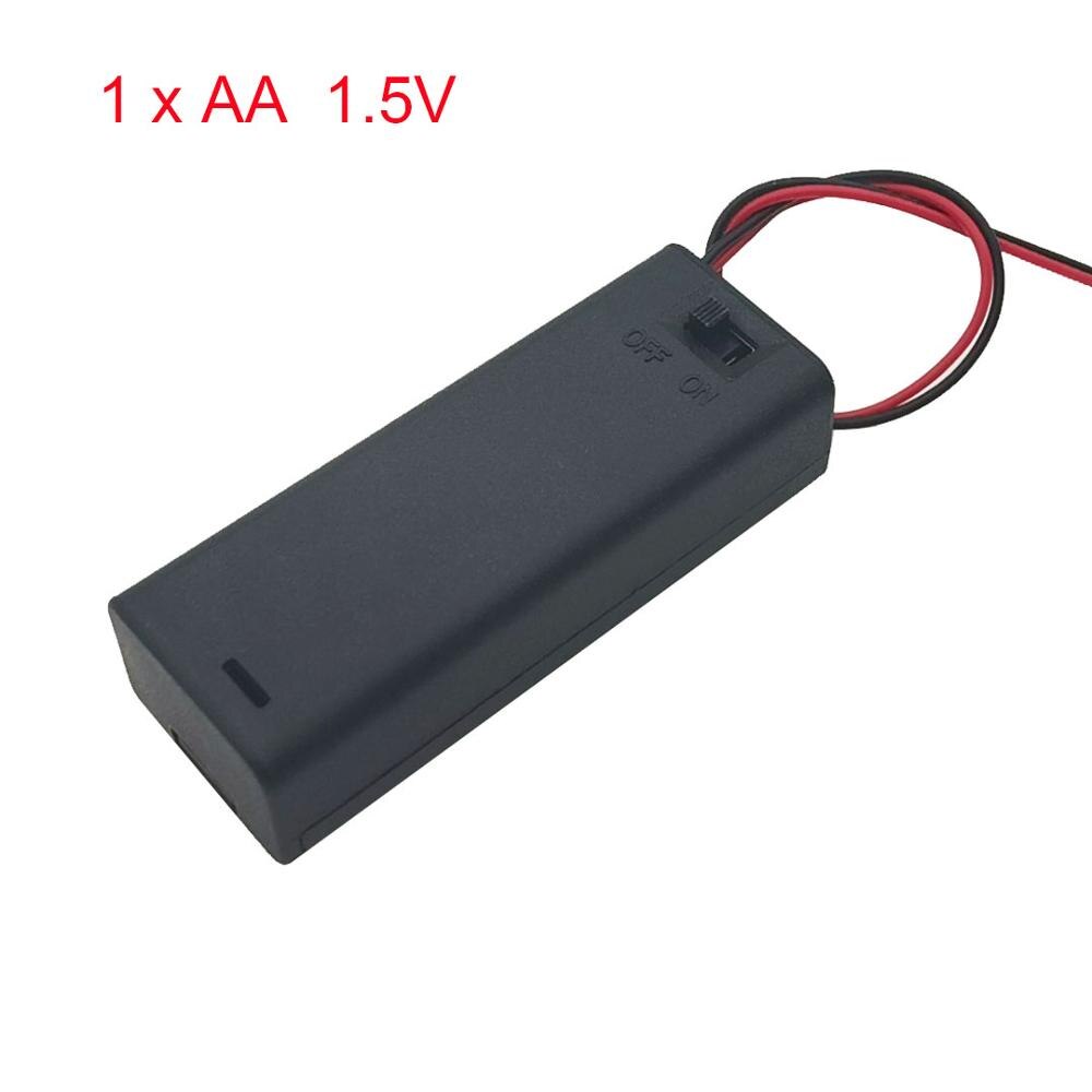 Hộp Đựng Pin Aa 1 / 2 / 3 / 4 Ngăn 1.5v / 3v / 4.5v / 6v Có Công Tắc