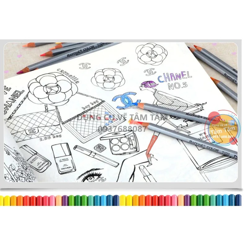 -Chì màu khô Marco Raffine hộp thiếc-