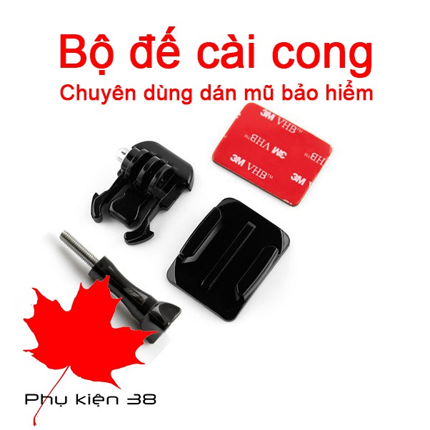 Đế gắn camera + keo 3M mũ bảo hiểm cho camera hành trình gopro sjcam eken,...