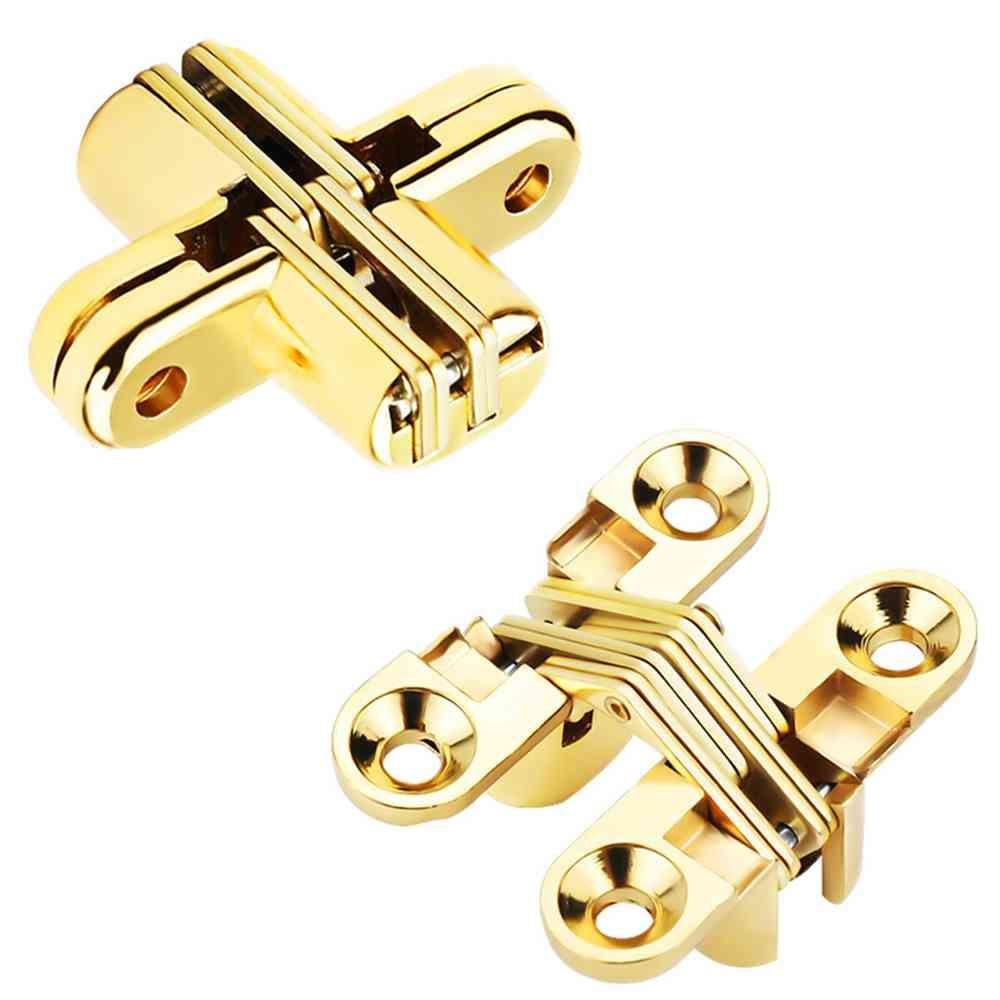 Set 2 Bản Lề Ẩn Bằng Thép Không Gỉ Chuyên Dụng Cho Đồ Nội Thất