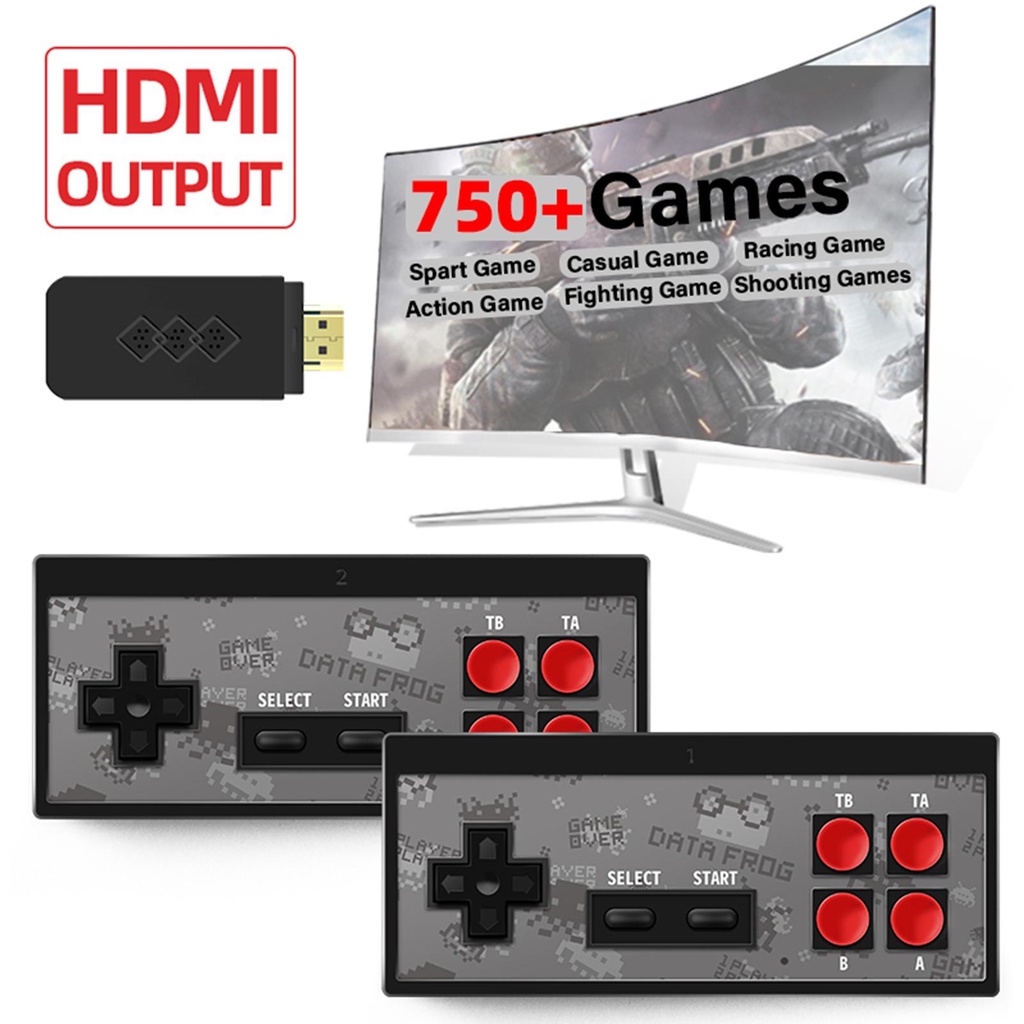 Máy Trò Chơi Điện Tử Y2S HD 750+ Trò Chơi Retro 8 Bit Cổ Điển Mini NES/FC Có Save Load
