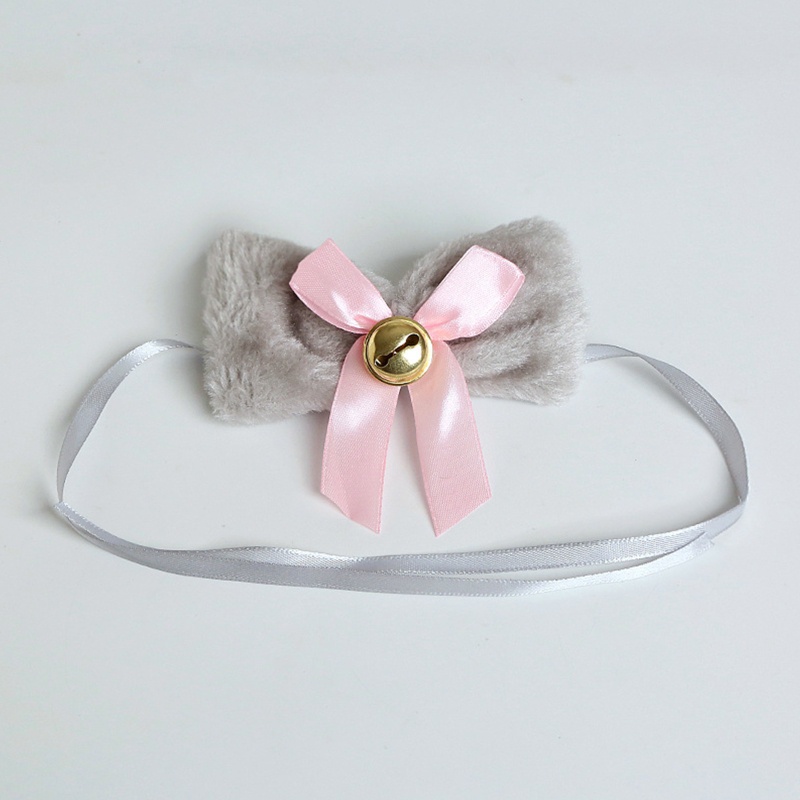 Vòng cổ choker vải ren 10MK đính chuông dễ thương cho nữ