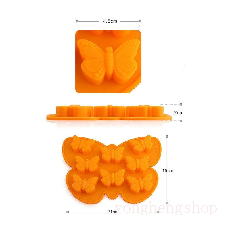 Khuôn Silicone Làm Bánh Kẹo Hình Bướm 3D Độc Đáo