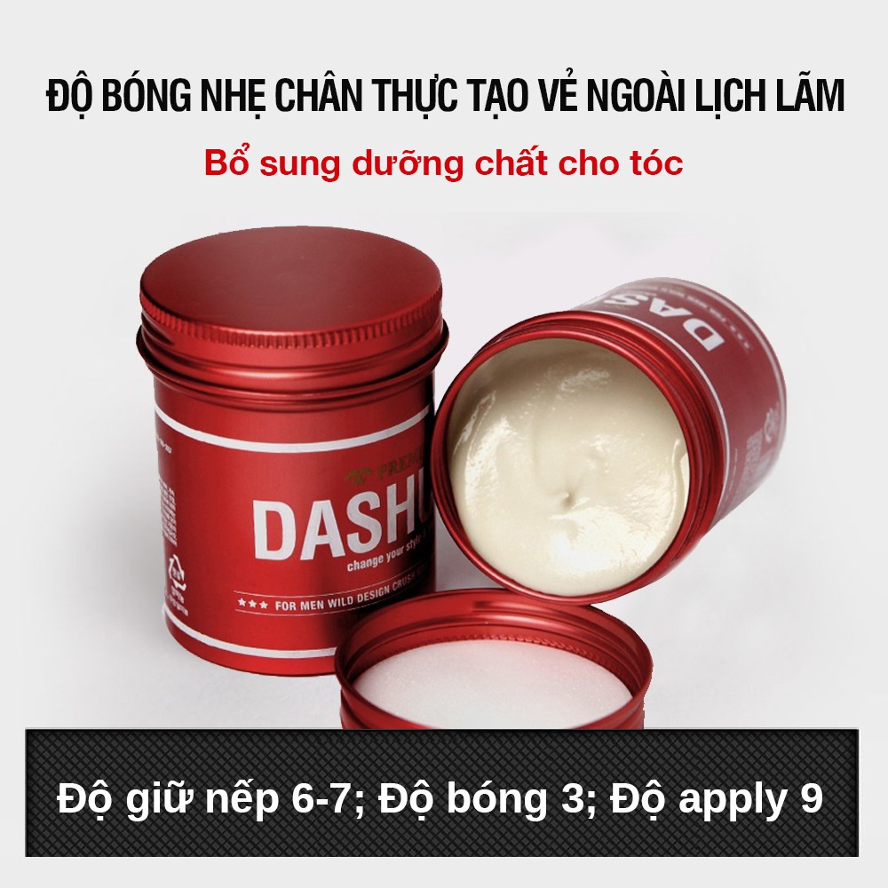 Sáp vuốt tóc nam Tạo nếp hoàn hảo Độ bóng tự nhiên DASHU For Men Premium Wild Design Crush 100ml SAP03