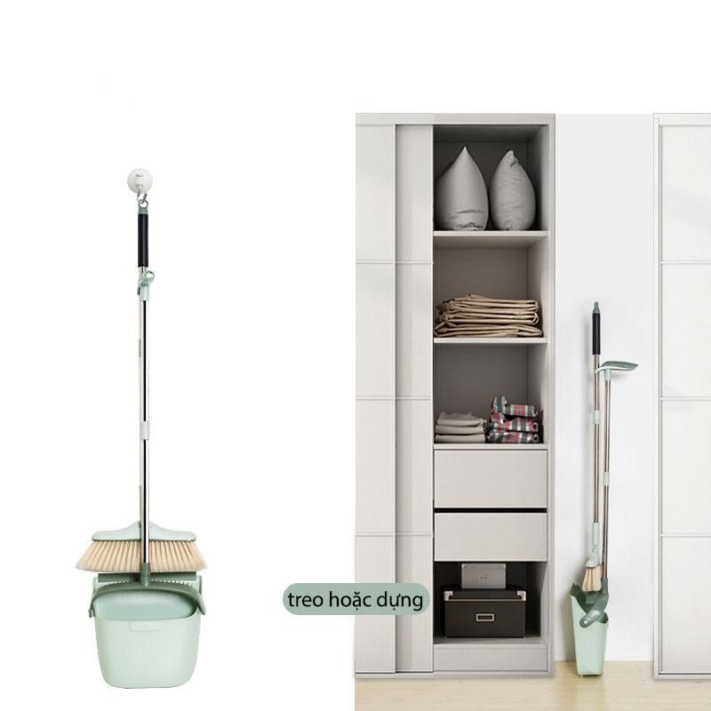 Chổi Quét Nhà Kèm Khay Đựng Rác Xoay 180 Độ