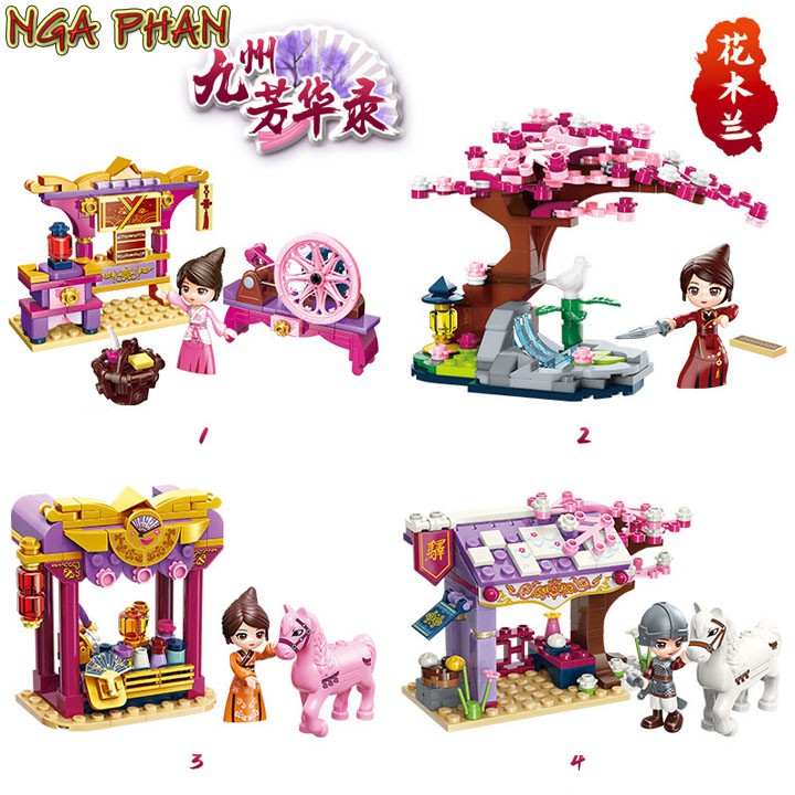 Truyền Thuyết Hoa Mộc Lan Friends Đồ Chơi Xếp Hình Lắp Ráp Lego Enlighten Qman