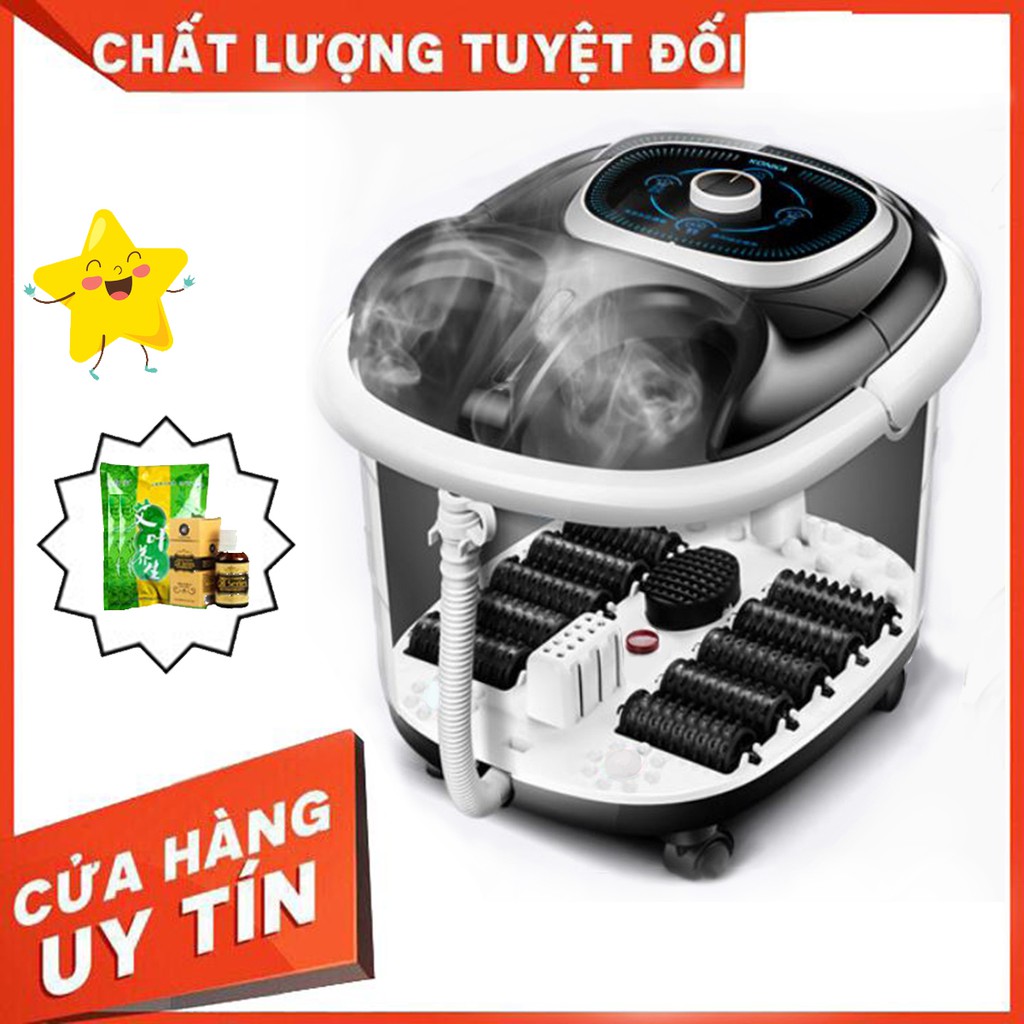 🎁🎁🎁[Tặng Thảo Dược + Tinh Dầu] 👉 Chậu Ngâm Chân Massage Konka - Bồn Ngâm Chân Mát Xa Hồng Ngoại, Sục Khí, Hồng Ngoại.