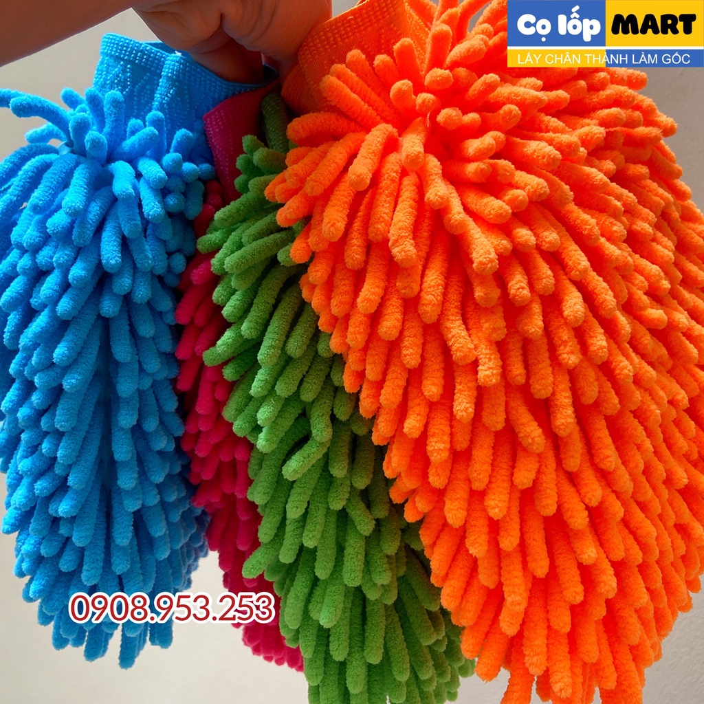 Bao tay/găng tay rửa xe san hô dày dặn cao cấp