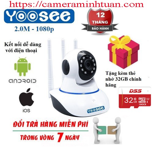Camera Yoosee 3 Râu Giá Rẻ Nhất Năm 2021 Chuẩn Full HD 1080P