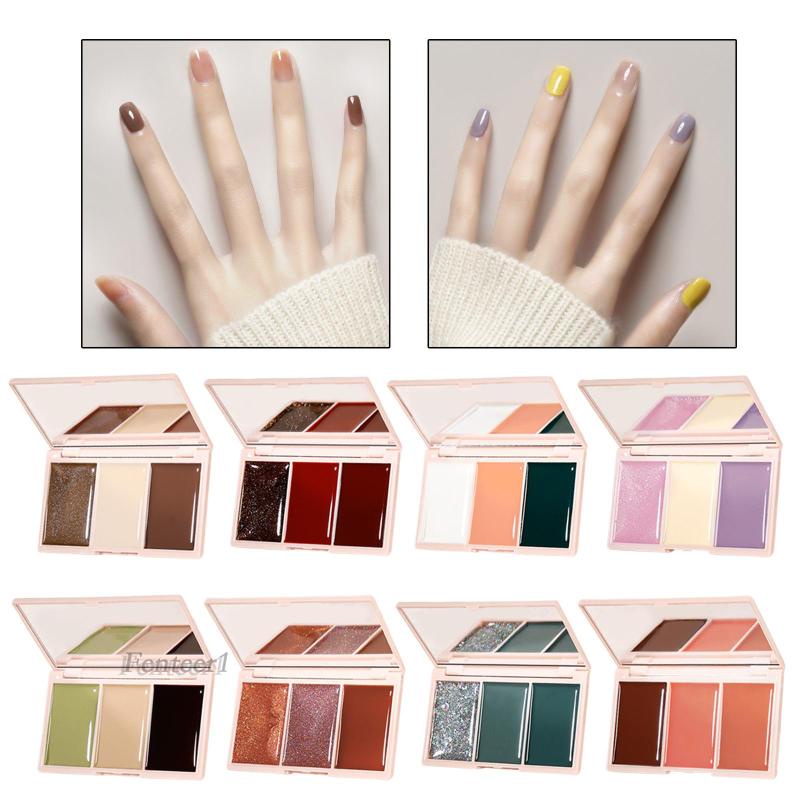 Bảng Đựng Gel Sơn Móng Tay Màu Trơn Fenteer1