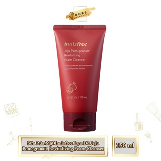 Sữa Rửa Mặt Innisfree Lựu Đỏ Chống Lão Hóa Pomegranate Revitalizing Foam Cleanser 150ml
