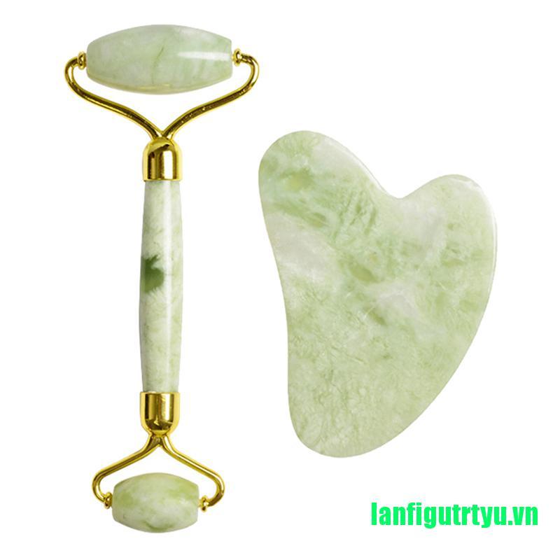 【trtyu】Facial Massage Roller Guasha Board Double Heads Face Lift Body Skin Beauty Tool