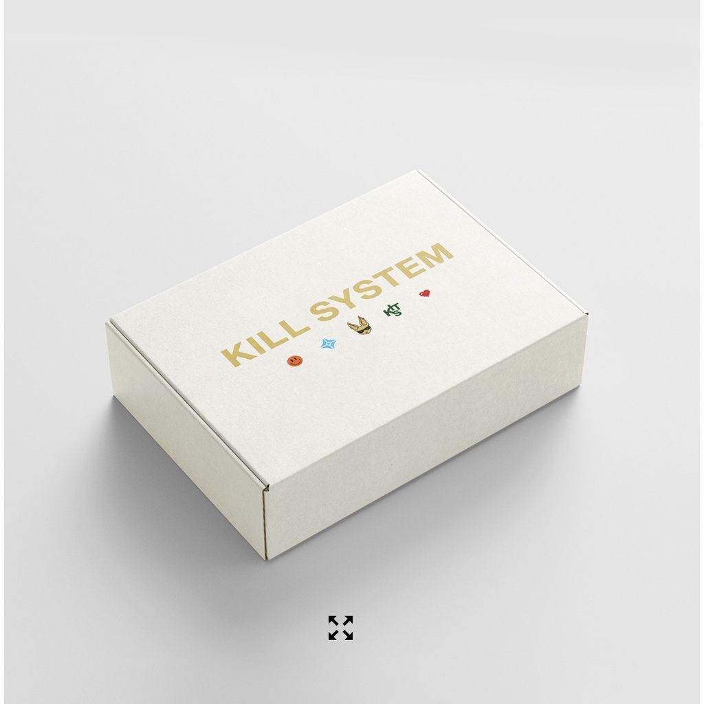 Hộp quà tặng Kill System gift box, thiết kế tinh tế đơn giản, chất liệu giấy cứng cáp, phù hợp tặng quà