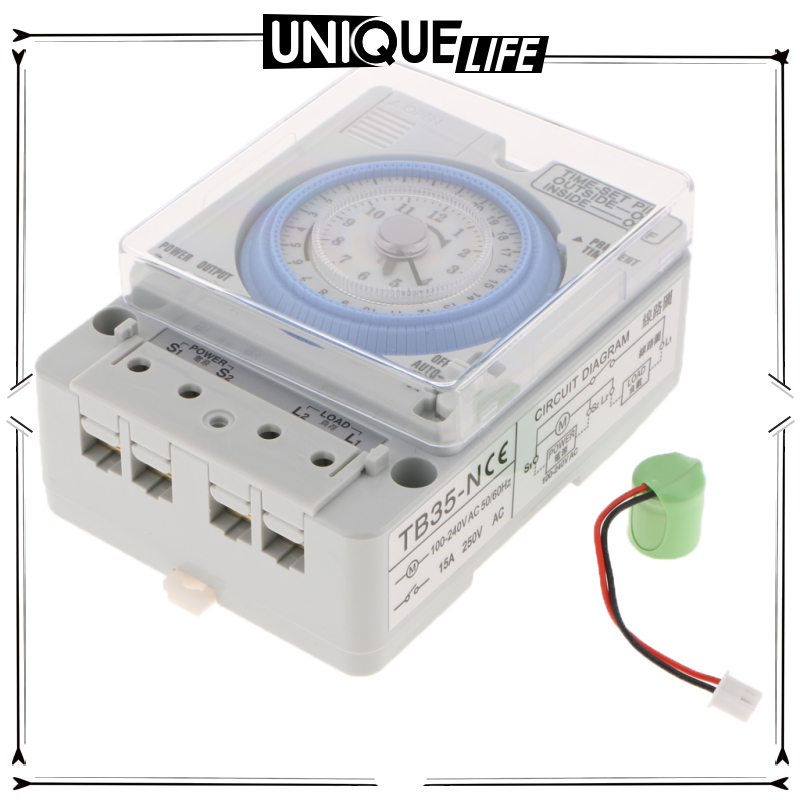 [Niuniu appliances]DIN RAIL logue Day 24H Timer Switch Industrial Daily Time Switch 110-240V