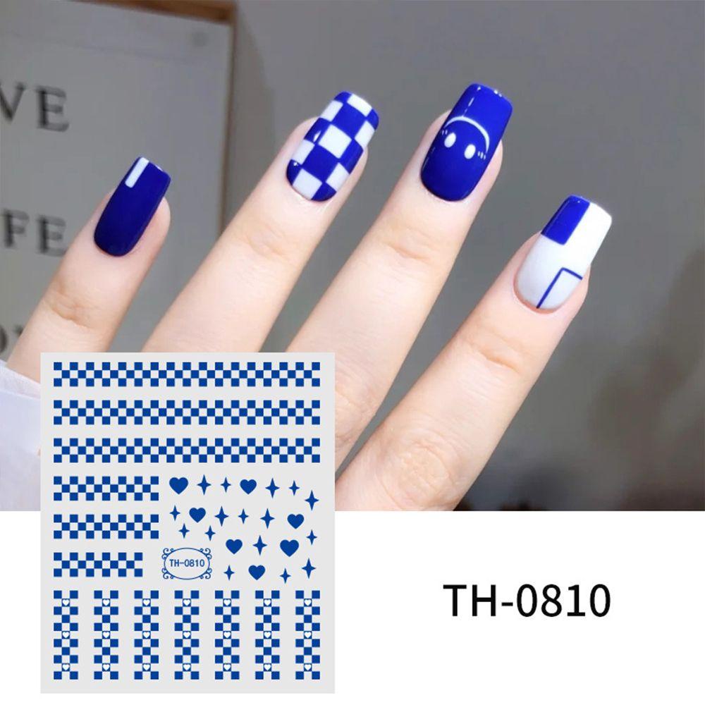 Miếng Dán Trang Trí Móng Tay Hình Trái Tim DIY