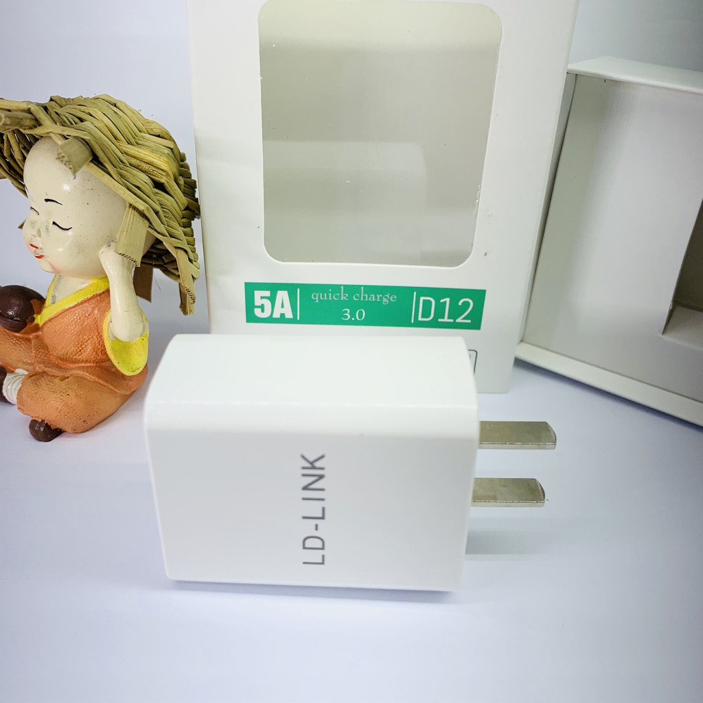 Củ sạc nhanh điện thoại 2.1A Chính hãng LDlink cổng Usb, bảo hành 36 tháng 1 đổi 1