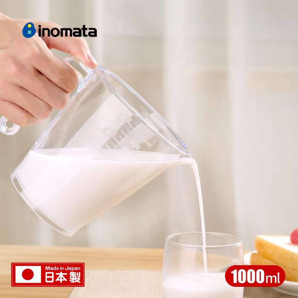 Ca đong chia vạch 1000ml Inomata nội địa Nhật Bản