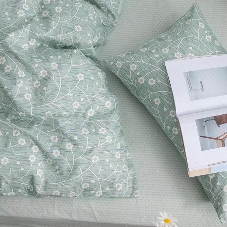 Bộ chăn ga gối Cotton Living 100% Nhà Nhím Chăn ga gối đủ size giường nệm