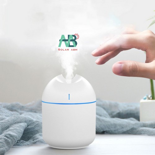 [1 Đổi 1] Máy Phun Sương Tạo Ẩm Mini , Xông Tinh Dầu , Khuếch Tán Khử Mùi , Lọc Không Khí 250ml USB Có Đèn LED -ABMsolar