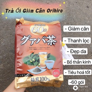 Trà giảm cân vị ổi orihiro guava tea nhật bản