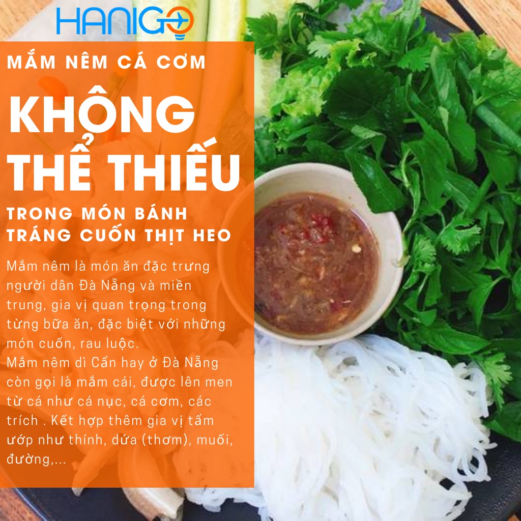 Mắm Nêm Cá Cơm Đà Nẵng hiệu Dì Cẩn, chấm bánh tráng cuốn thịt heo- Đặc sản Đà Nẵng Ngon HANIGO FOOD